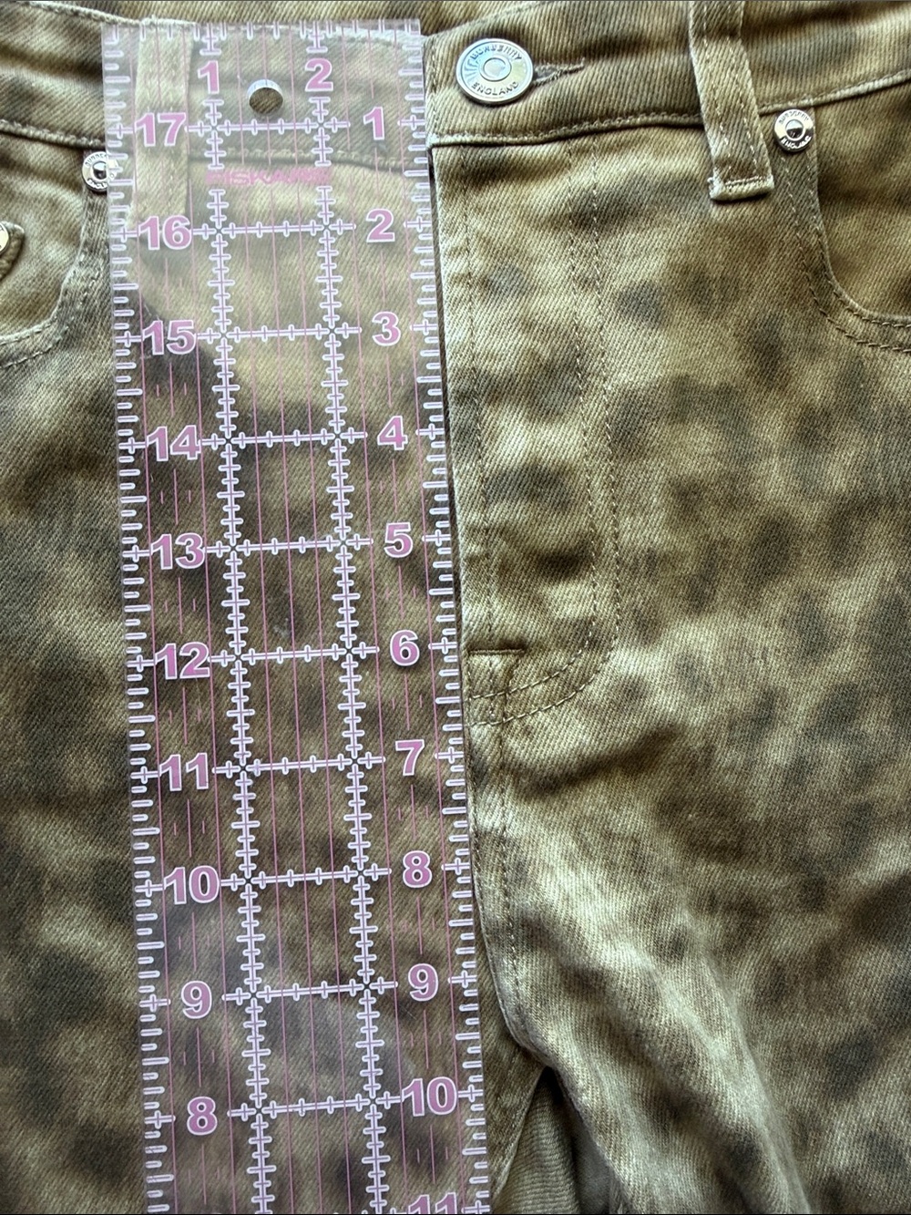 NWT Burberry Leopard-Print Skinny Mid rise Jeans size 28 - Picture 9 of 12